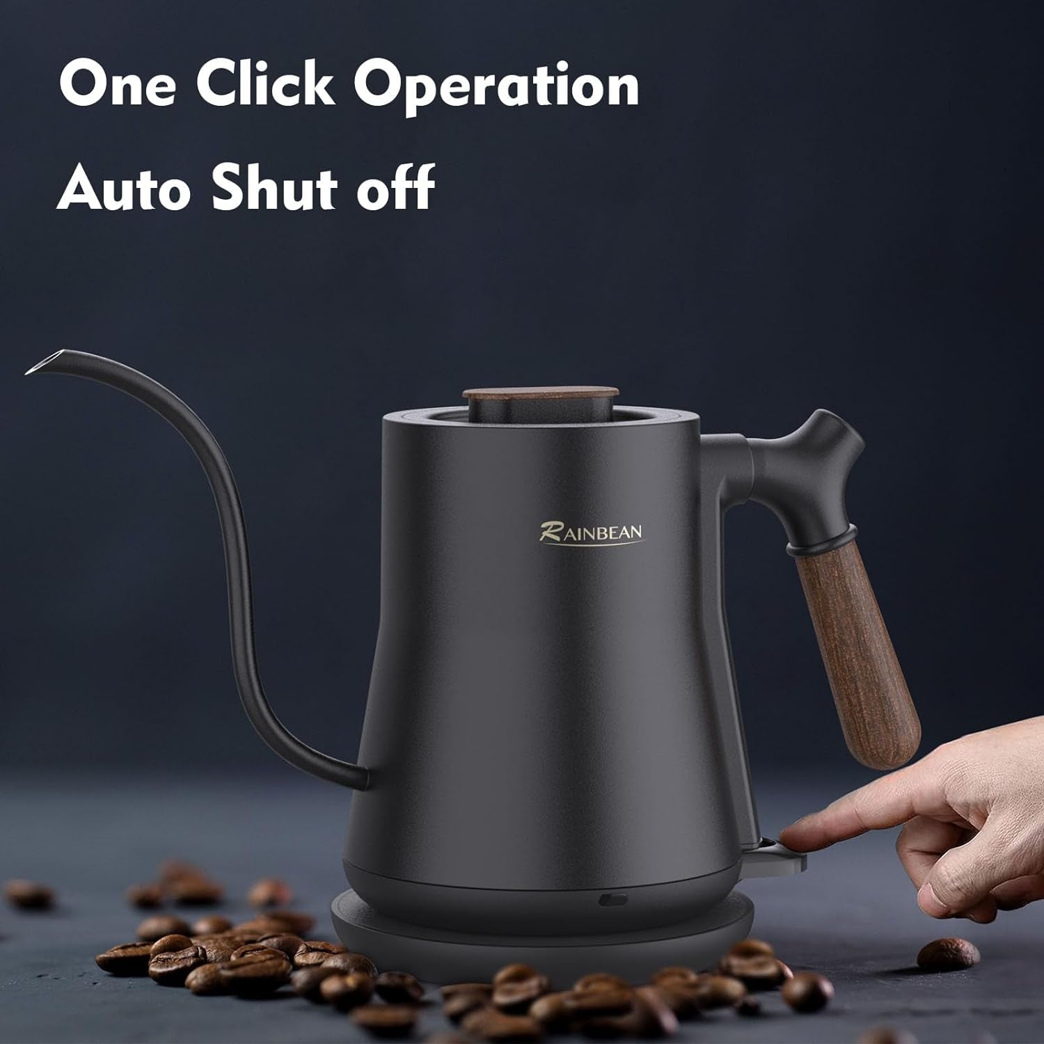 Gooseneck Electric Kettle, Pour over Coffee Kettle Hot Water Tea Kettle,Stainless Steel Inner with Leak Proof Design,Rapid Heating, Auto Shutoff